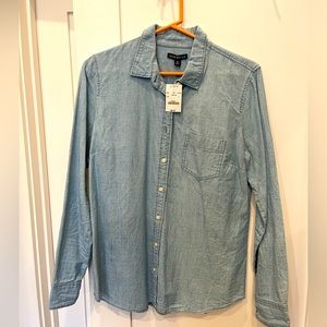 J Crew, Medium, Chambray Button-down